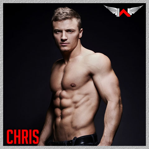 Chris is a male dancer for Men of the Strip and Chippendales