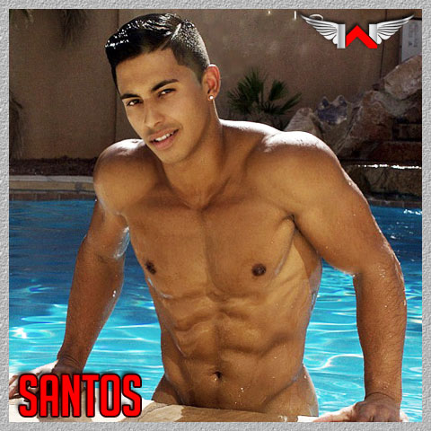Santos is a personal trainer and model who likes to do buff butler jobs