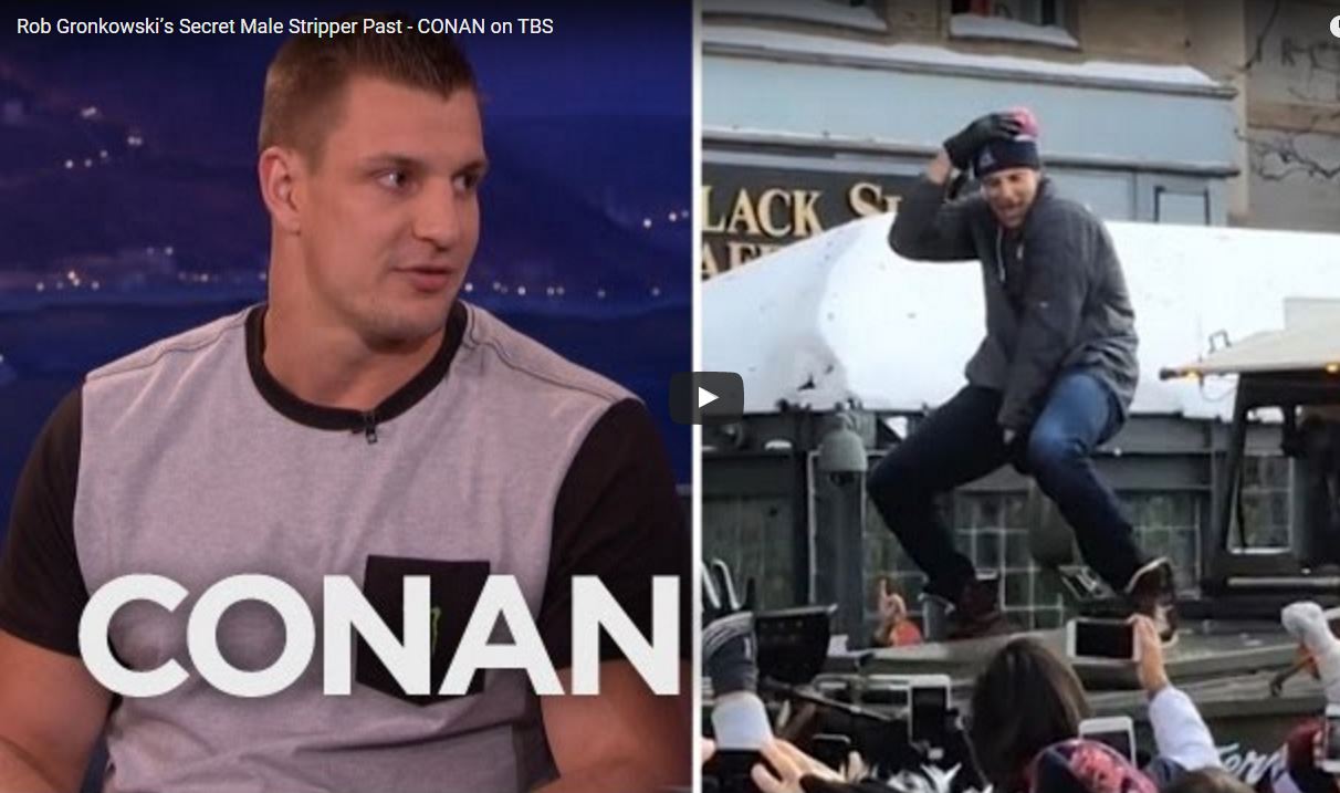 Rob Gronkowski’s Secret Male Stripper Past – CONAN