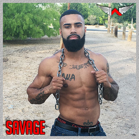 Savage is a male stripper in Las Vegas