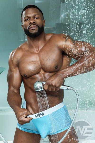 Jamie Knoxx "The Tease" in a professional photoshoot in the shower